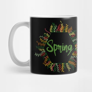 Spring is coming - spring floral banner Mug